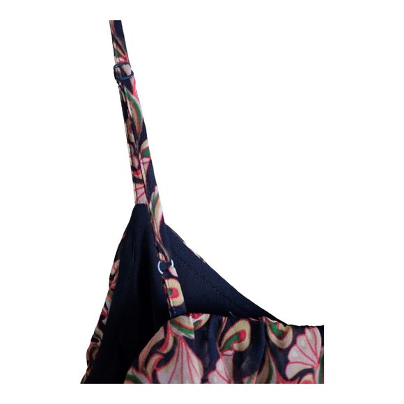 WEBSTER MIAMI at Target L Camisole Top Spaghetti Straps Ruffle Lined Blue 38" - Picture 5 of 6